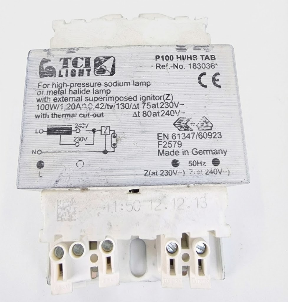reattoreballast-ferromagnetico-tci-p100-hihs-tab-100w-ref-183036-per-sodio-hps-e-ioduri-mh-con-protezione-termica